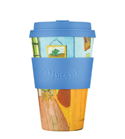 Ecoffee Cup daugkartinis medžio plauošto puodelis Vincent Van Gogh