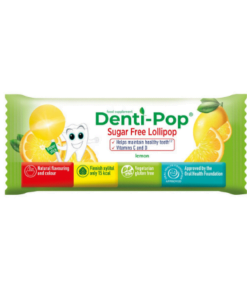 DENTI-POP citrinų skonio ledinukai su vitaminais C ir D (be cukraus), vnt.